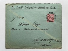 Briefumschlag Reklame 1898 Hauff Holzmaden Kirchheim Teck Esslingen
