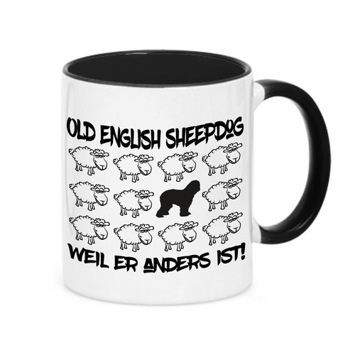Tasse black sheep old - black,
