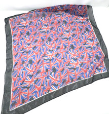 Bedruckter Stoff mit britischer Flagge - transparent - ca. 50 x 50 cm groß