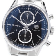 TAG HEUER Carrera Cal.1887 Chronograph Automatik Black Dial Herren CAR2110-1