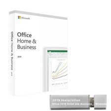 Microsoft Office 2019 Home & Business mit | USB  + Key