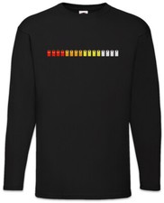 808 Keys Langarm T-Shirt ADSR Audio LFO Wave DJ MC Electro Synthesizer Roland