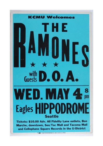 The ramones concert poster - ramones,