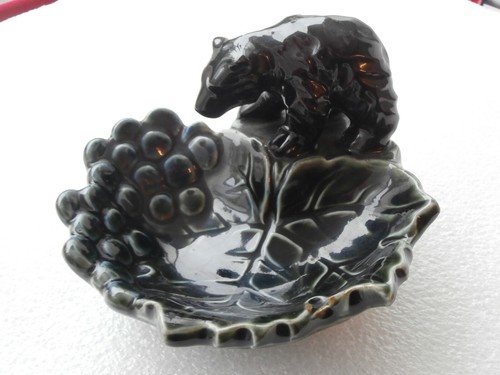 Jugendstil schale bär keramik - schale,