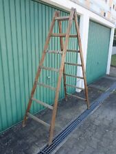 Schöne alte Holzleiter Klappleiter Trittleiter um 1930 Bockleiter Holz Leiter