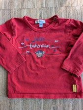 Langarmshirt Longsleeve Steiff Baby Gr. 68, rot, Super Zustand
