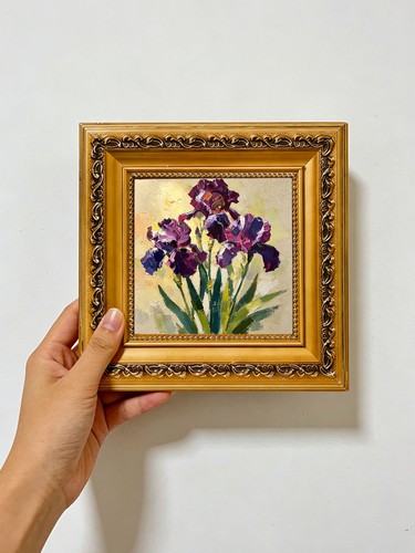 Deep purple iris - purple,
