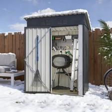 Metall Geräteschuppen Gerätehaus Garten Schuppen mit Pultdach Schuppen