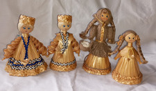 Strohpuppen Deko Vintage 4