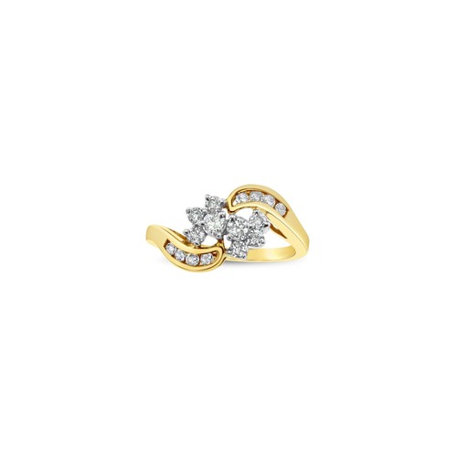 Vintage diamant cluster ring - diamant,