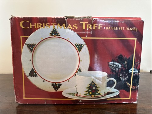 Christmas tree kaffee set - christmas, kaffee-set
