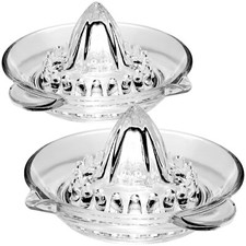 2x Zitruspresse - Zitronenpresse aus Glas mit Ausgießer - ideal zum Entsaften