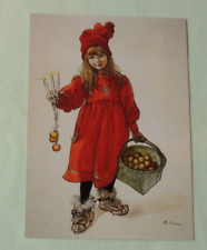 1x Postkarten Carl Larsson Die Tochter des Künstler 1900 Kunstkarte Göttin Idun