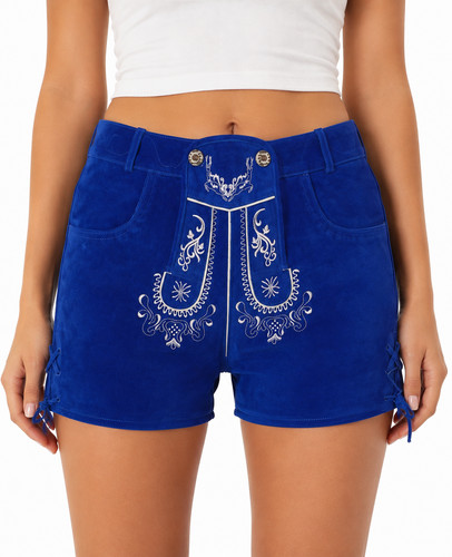 Damen trachten lederhose blau - damen,