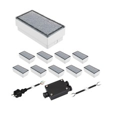 LED Pflasterstein Bodeneinbauleuchte CUS für außen, IP67, eckig, 20 x 10cm,