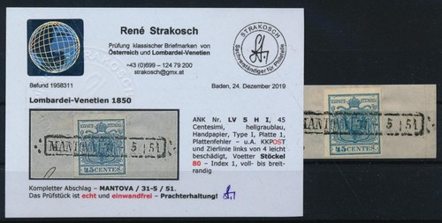 Lombardei venetien 1850 - 1850, 45c