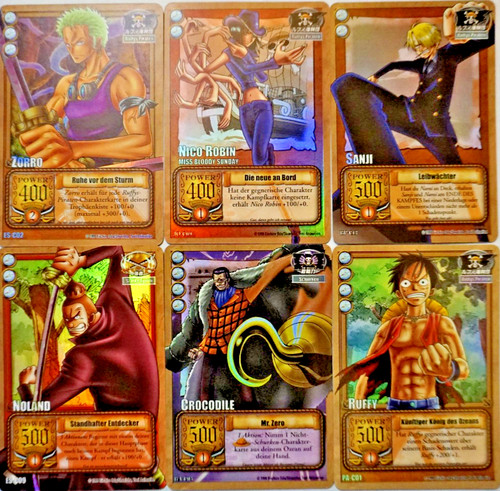 One piece sammelkarten 1999 - one,