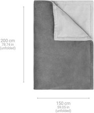 medisana HB 675 XXL Heizdecke waschbar Abschaltautomatik 4 Stufen 200x150 grau