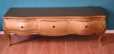 TV-UNTERSCHRANK SCHRANK KOMMODE SIDEBOARD HOLZ ANTIKER GOLDTON BAROCK-STIL