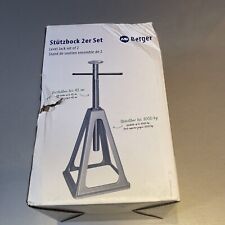 Berger Alu Stützbock 2er Set  1000Kg Tragkraft | 28-43cm Höhe | Wohnwagen