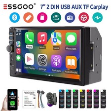 Doppel 2 DIN Autoradio 7 Zoll Carplay Android Auto Bluetooth USB AUX TF FM Radio
