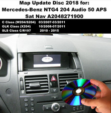 Kartenupdate DVD Disc 2018 für Mercedes C, GLK Klasse NTG4 204 Audio 50 APS Navi