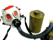 Gasmaske Fetisch Black Style  Gummischlauch Latex Prepper  Filter  Gr. 54,55