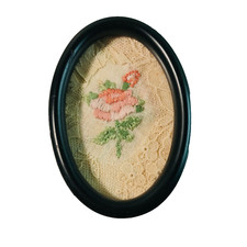 Bild gestickt geklöppelt