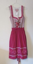 32A/6O SPIETH & WENSKY Trachten Kleid  Dirndl Gr. 34 pink weiß kariert ärmellos 