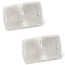 2 weiße Blinker im Grill