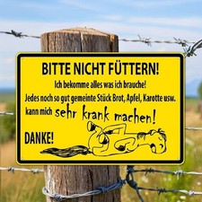 Blechschild Bitte nicht