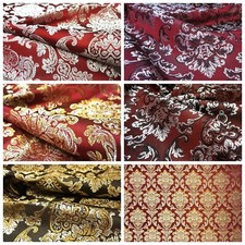 Jacquard Möbelstoff Dekostoff Gardinen Stoff Vorhang Satin Glanz Meterware Nr.65