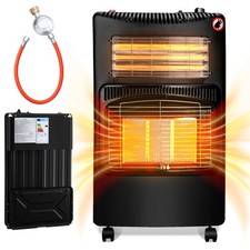 4200W Gasheizung Set Heizgerät Gasheizer Terrassen Infrarot ECO Ofen