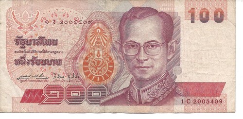 Geldschein banknote thailand - banknote,