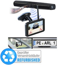 Lescars Kabellose Solar-Funk-Rückfahrkamera mit Full HD & 5, Versandrückläufer