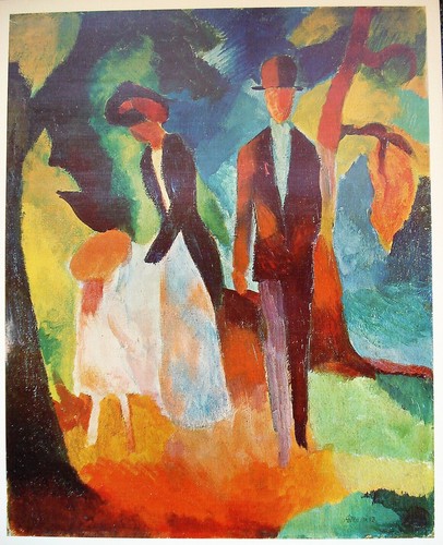 August macke leute blauen - leute, am