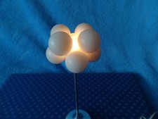 Lampe für die Puppenstube Nachttischlampe Stehlampe im 80 er Jahre Still weiß