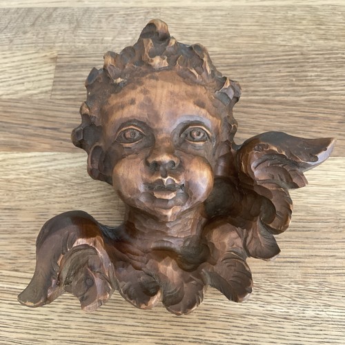 Antike alte engel putte holz - putte,