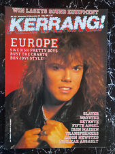 KERRANG! No 134 * UK * 1986 * EUROPE / VENOM - Poster / SLAYER / IRON MAIDEN