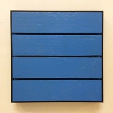 Himmelblau Relief, 3D Objekt, modifiz-art Mischtechnik von Norbert Herzog