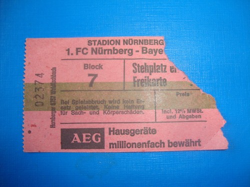 Ticket fc nürnberg - 78/79, 1.