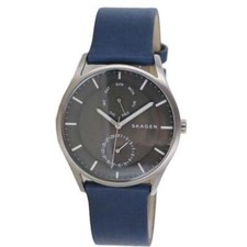 Skagen Herren Uhr Armbanduhr Holst Titan Leder SKW6448