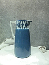 Kanne Villeroy & Boch Dresden 2648 Krug 1887-1934 blau weißes Jugendstildekor