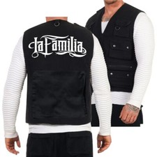 Weste mit vielen Taschen La Familia FCK Rap Hip Hop Ultras Biker MC Crew Support