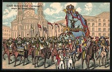 Künstler-AK Köln, Wagen des Prinzen Karneval 