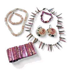 vintage Schmuckset Perlmutt