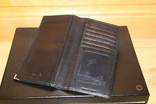 Montblanc Meisterstück Platin 6cc Wallet / Reise Brieftasche Lamm Leder schwarz