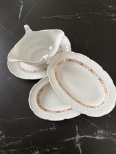 SAUCIERE + TELLER - RAYNAUD LIMOGES A LA VILLE DE BACCARAT LYON PORZELLAN 1945-60