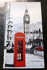 Buchkästchen London aus Holz,Papier und Stoff Truhe in Buchform 22x13x6cm