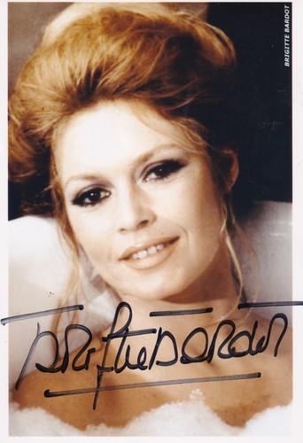 Autogramm brigitte bardot - autogramm,